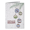 Plantable Seed Paper Holiday Greeting Card - - Celebrate The Season (Ornament)